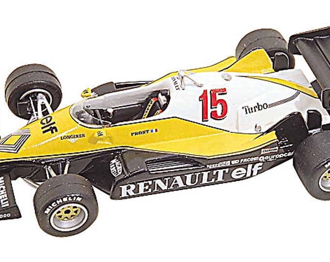 Renault RE40 F.1 Belgian GP 1983 Alain Prost or Eddie Cheever TAMEO Kits TMK008 1:43 to assemble and paint