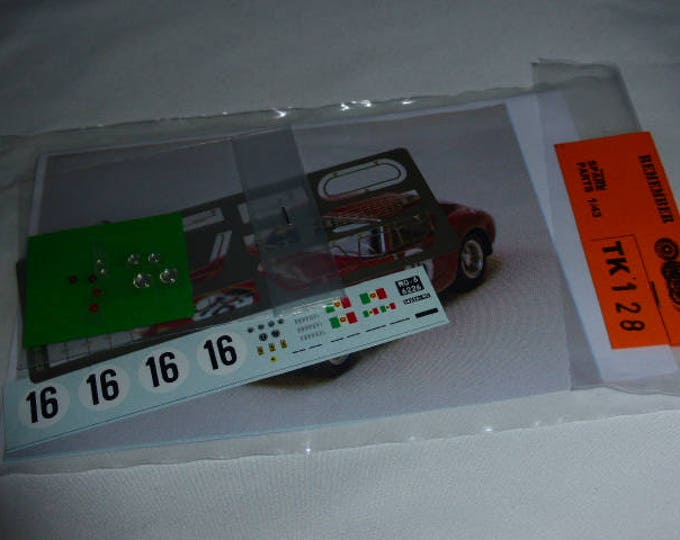multimedia 1:43 transkit (photoetches, lights, decals etc) for Ferrari 250 GT SWB Le Mans 1961 #16 Madyero TK128