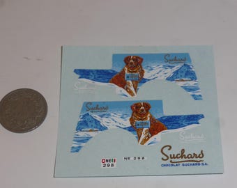 1:43 waterslide decals sheet Suchard for vans and trucks of the 50-60s