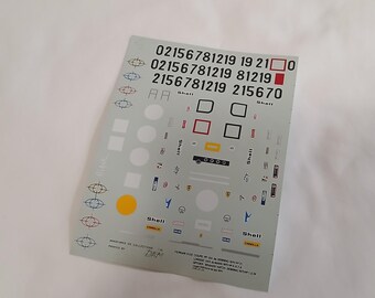 1:43 decals for Ferrari 512S long and short tail 1970 versions Le Mans Spa B.Hatch Sebring