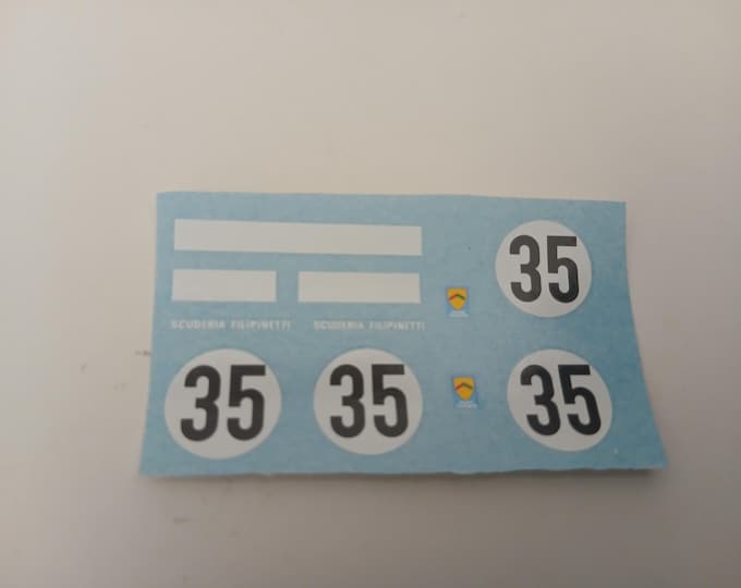 1:43 decals for Porsche 904 Carrera GTS Scuderia Filipinetti Le Mans 1965 #33/35 Cartograf production