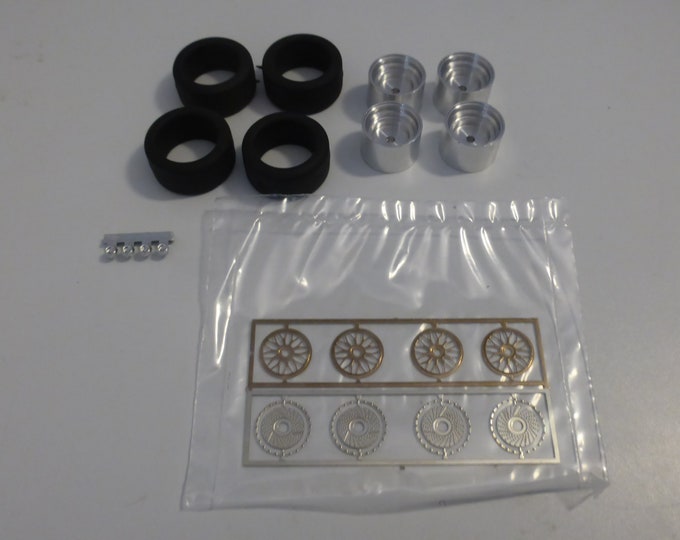 1:32 BBS type wheels set turned aluminium plus photoetched central parts and brake disc Remember W71