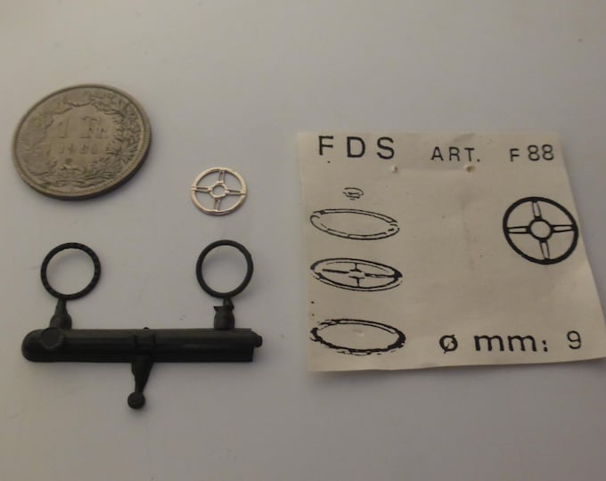 1:43 plastic and photoetched 4-spoke steering wheel mm 9.0 for sports and racing cars of the 50-early 60s FDS F88