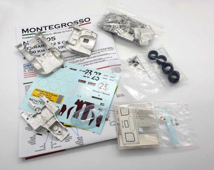 Ferrari 512S Coupé E.Francorchamps 1000kms Spa 1970 #23 Bell/de Fierlant Tameo Montegrosso series MTG005 kit 1:43 to paint and to assemble