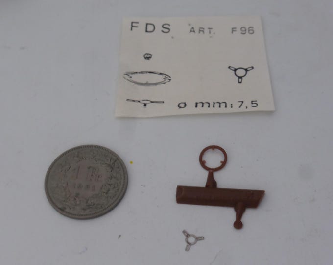 1:43 plastic and photoetched 3-spoke steering wheel mm 7.5 for sports and racing cars of the 60-70-80s FDS F96
