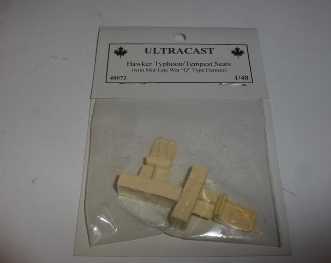 1:48 scale resin seats (2x) for Hawker Typhoon and Tempest Ultracast 48072