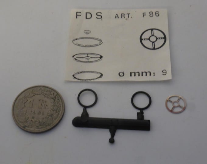 1:43 plastic and photoetched 4-spoke steering wheel mm 9 for sports and racing cars of the 50-early 60s FDS F86