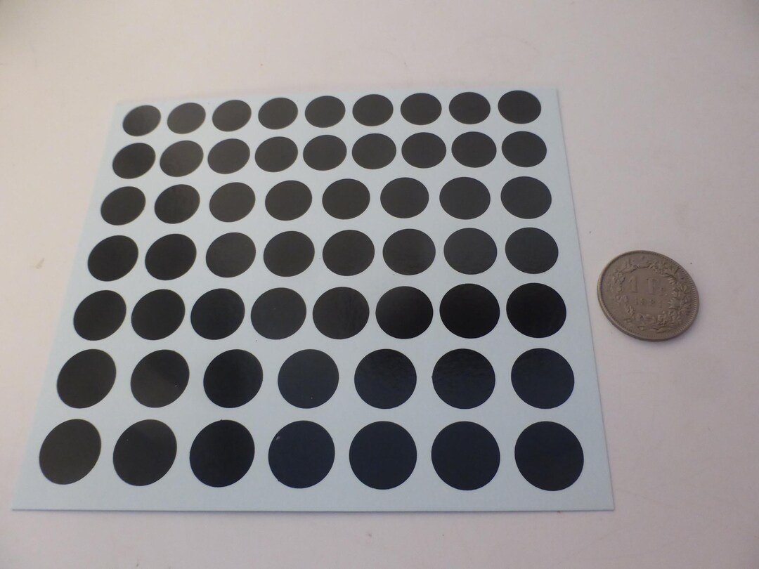 Decals for Racing Numbers Roundels (black) 1:43 Scale Mm 11.5 to 14.5 ...