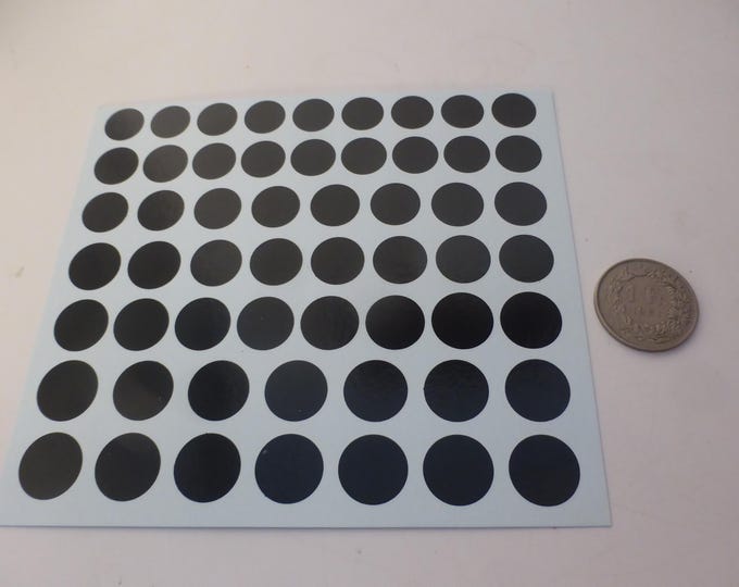 decals for racing numbers roundels (black) 1:43 scale mm 11.5 to 14.5 Tin Wizard