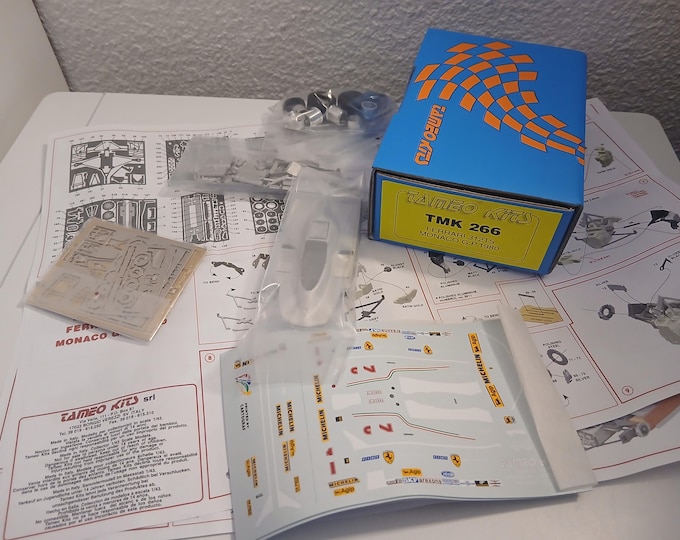 Ferrari 312 T5 F.1 Monaco GP 1980 Scheckter or Villeneuve TAMEO Kits TMK266 1:43 to paint and to assemble