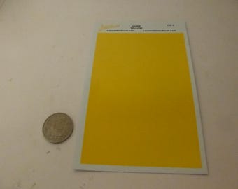 Waterslide decals sheet GLOSS MEDIUM YELLOW colour (cm 11.80x8.00 wide) Interdecal production