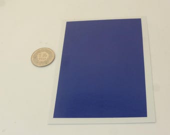 Waterslide decals sheet GLOSS DARK BLUE colour (cm 11.25x7.65) Interdecal production