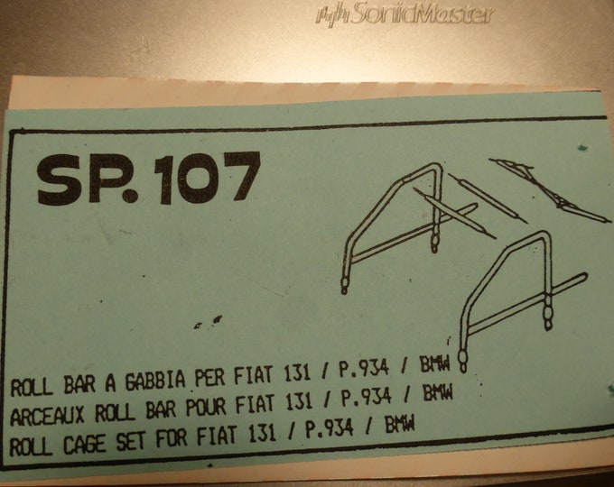 1:43 white metal integral rollcage for rally and racing cars Tron SP107