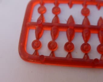 rear plastic lights mm3.0 for Ferrari 330 P3 512BB etc CLEAR RED (8 pieces)