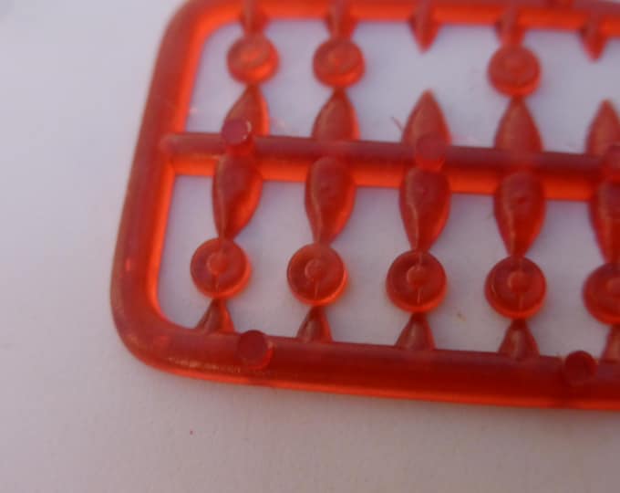 rear plastic lights mm3.0 for Ferrari 330 P3 512BB etc CLEAR RED (8 pieces)