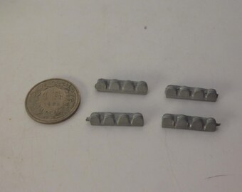 white metal 1:43 supplementary headlights racks for rally cars (4 pcs) FDS 24