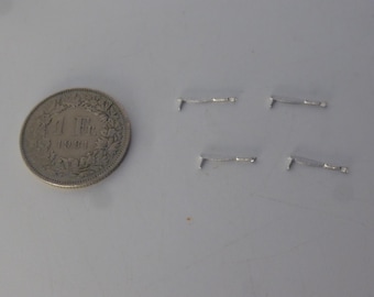 1:24 white metal handbrakes (4 pieces) for rally, sports, GT and touring cars of the 70-80s Racing43 BIG-A57