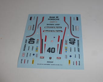 1:43 decals Porsche 935/2 Gr5 Joest Le Mans 1981 #40 De Narvaez/Miller/Stecckoenig Cartograf for BAM