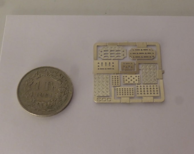 1:43 photoetched set with cockpit foot rests for rally and racing cars