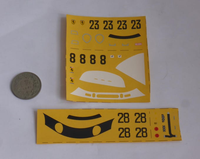 1:43 waterslide decals for Ferrari 250LM Le Mans 64 #8 / Reims 64 #8 / Le Mans 66 #28 Annecy