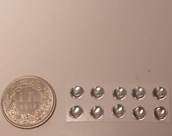 pack of 10 lights for model cars and other models mm 6.0 round CLEAR Remember production