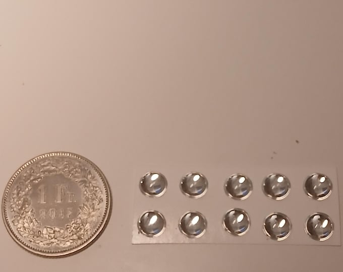 pack of 10 lights for model cars and other models mm 6.0 round CLEAR Remember production