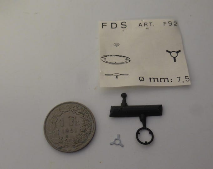 1:43 plastic and photoetched 3-spoke steering wheel mm 7.5 for sports and racing cars of the 60-70s FDS F92