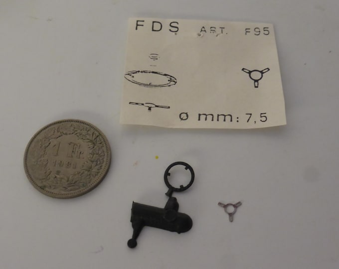 1:43 plastic and photoetched 3-spoke steering wheel mm 7.5 for sports and racing cars of the 60-70s FDS F95
