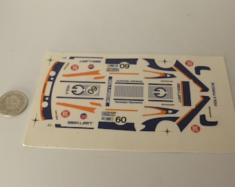 1:43 decals for Porsche 935/2 Gr.5 Vegla Le Mans 1981 #60 Schornstein/Grohs/von Tschirnhaus Record