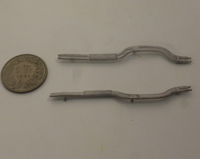 1:43 white metal exhausts for Ferrari 250 GTO, SWB and other road and racing cars of the 60-70s