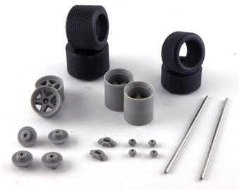 1:24 wheels, disc brakes and tires for Porsche 917 (1970-1971) etc Le Mans Miniatures ACW124010