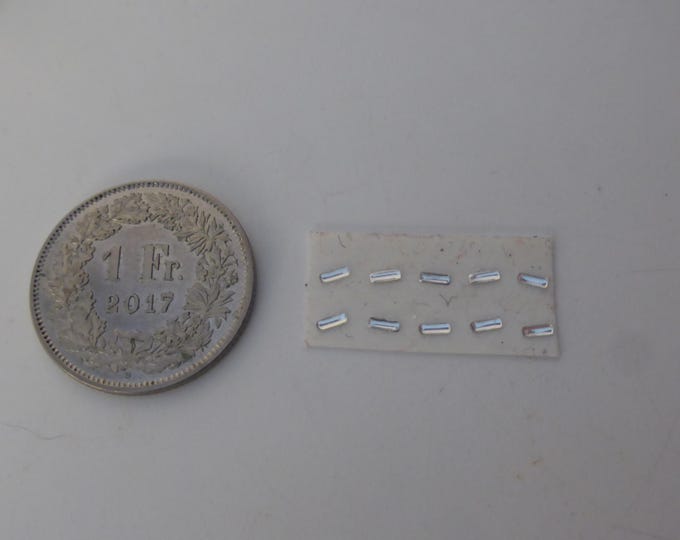 pack of 10 lights for model cars and other models mm 2.6x1.4 rectangular CLEAR Remember production