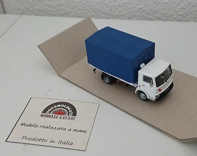 Iveco Fiat 50 truck with tarpaulin special Handbuilt model by Nonomologati 1:87 H0
