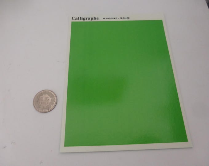 Waterslide decals sheet GLOSS BRIGHT GREEN colour (cm 14x11) Interdecal production