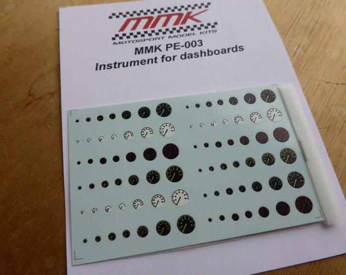 high quality instruments decals 1:43 / 24 / 18 / 12 etc. various diameters and colours MMK PE-003