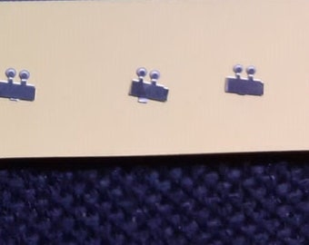 photoetched button door handles for 1:43 scale models Carrara SP105 (pack of 4 couples)