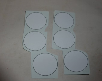 racing number 1:18 white roundels with black frame (diameter mm 28.30)