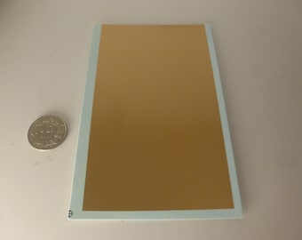 Waterslide decals sheet GLOSS GOLD COPPERISH colour (cm 13.25x7.65) Interdecal production