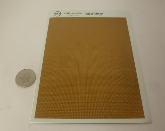 Waterslide decals sheet KEVLAR EFFECT colour (cm 14x11) Callgraphe production