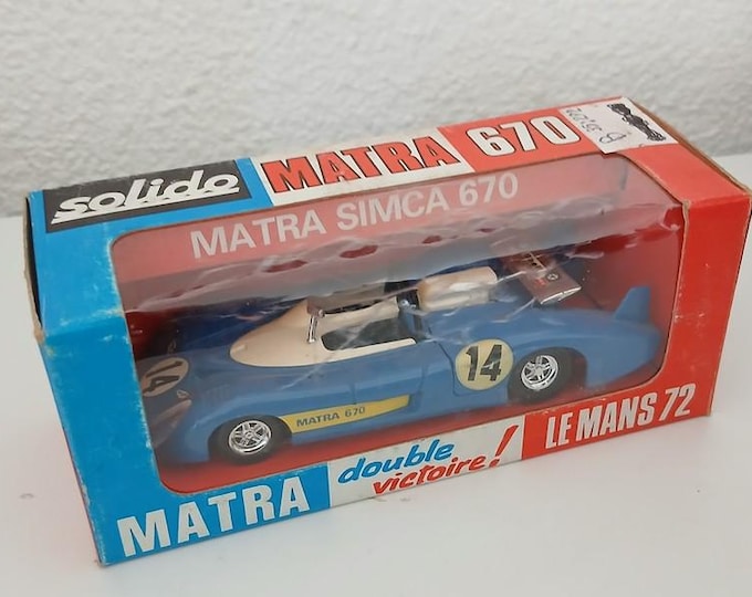 Solido 14 Matra MS670 long tail Le Mans 1972 #14 1:43 vintage diecast model