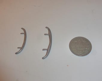white metal 1:43 scale front/rear bumpers for Porsche 356