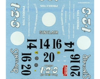 1:43 waterslide serigraphed decals Ferrari 340 Maxico Carrera Panamericana 1952 Tameo TMK017