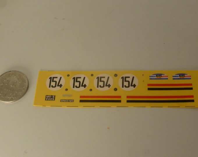 1:43 waterslide decals for Ferrari 250 GT SWB 2127GT Tour Auto 1960 #154 Dumay/Schlesser