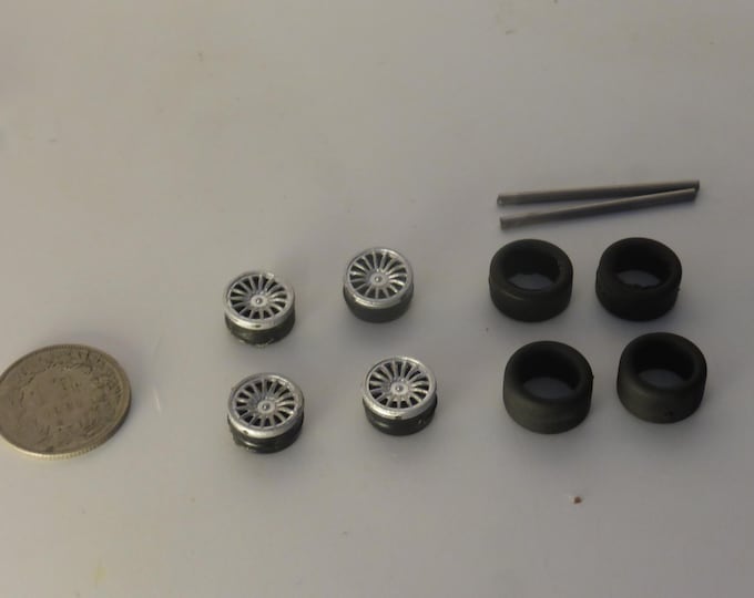 1:43 wheels set for Audi R8 and other LMP900 racing cars of the 2000s GMW070