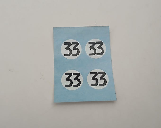1:43 decals for Porsche 904 Carrera GTS chassis 055 Le Mans 1964 #33 Pon/van Zalinge Cartograf production