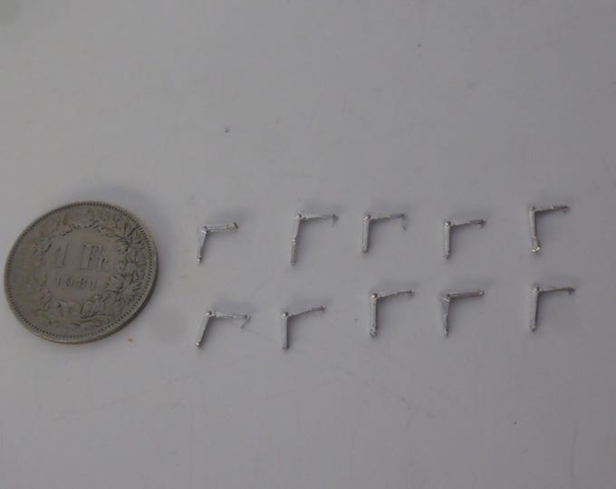 1:43 white metal handbrakes for rally cars of the 70-80s (pack of 10 pcs) Racing43 RA12