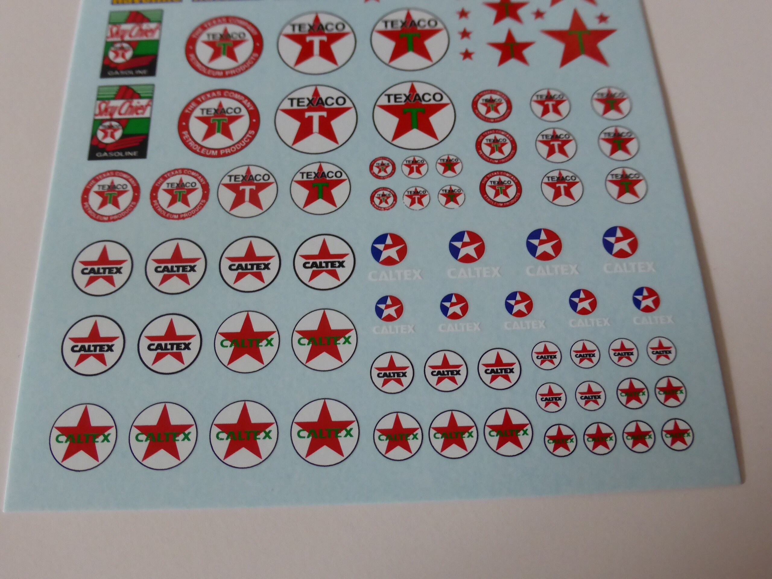 high quality 1:43 decal sheet with old and new Texaco - Havoline ...