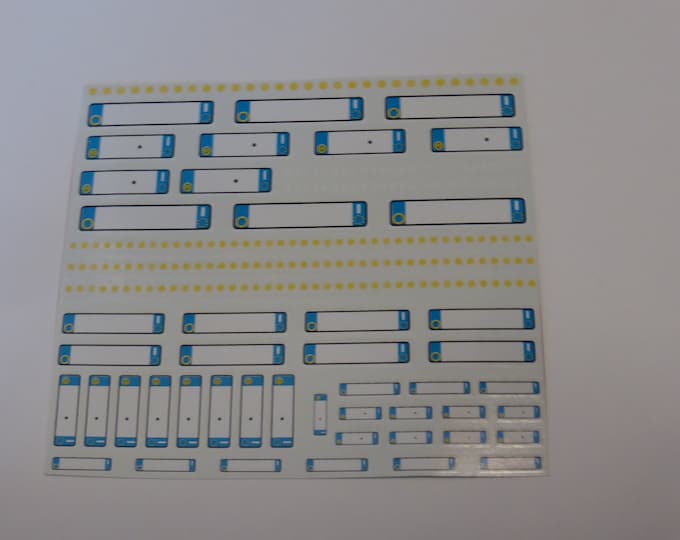 high quality decals sheet for Italian registration plates post-1999 1/43 1/24 and 1/18