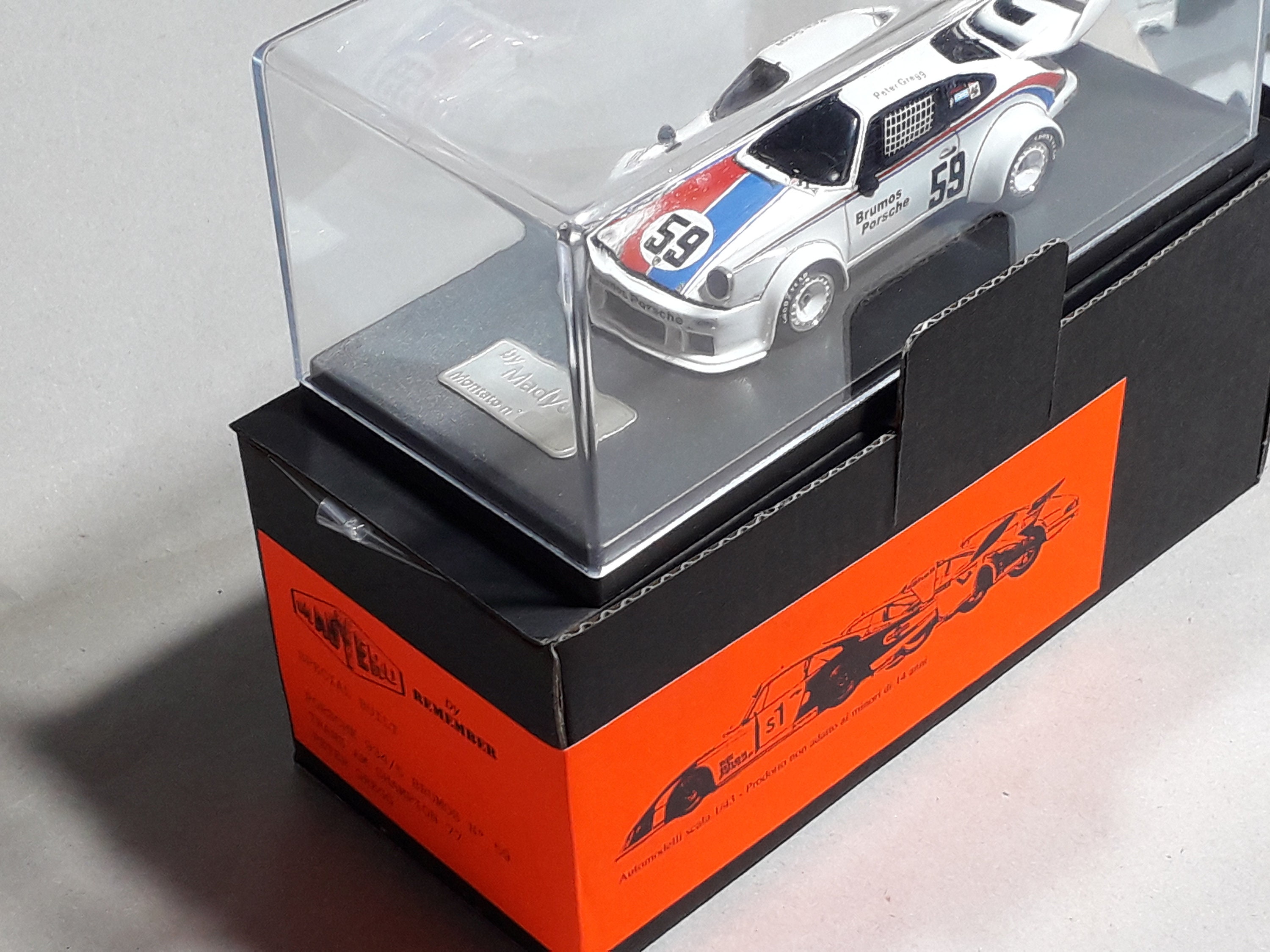 Kit Maquette Porsche 934/5 Brumos N°59 Trans Am 1977, Madyero 1/43, Résine, Italie