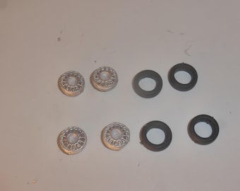 1:43 white metal multispokes wheels for touring cars of the 80-90s GMW011